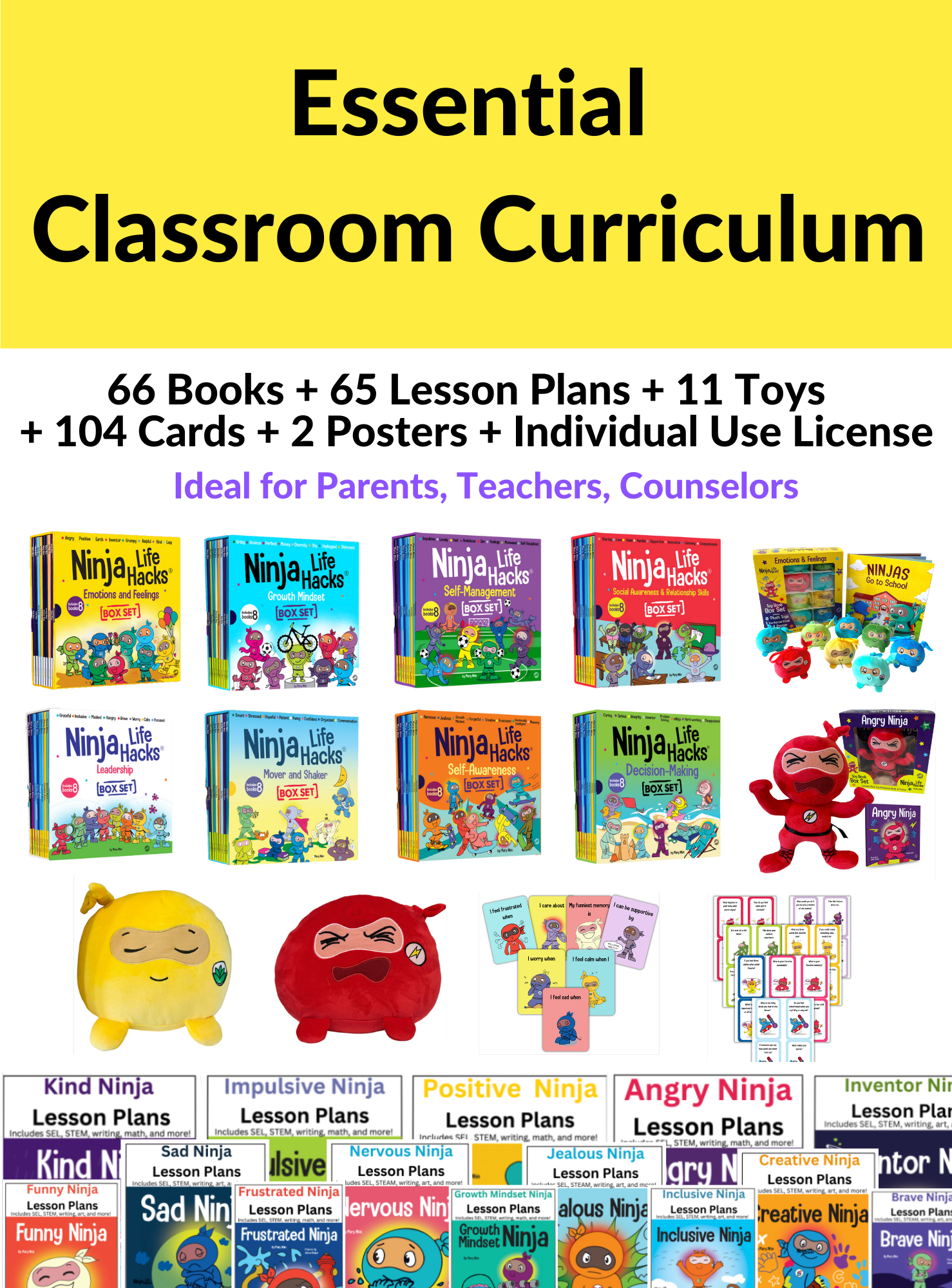 Essential Classroom Curriculum: 66 Books + 65 Lesson Plans + 11