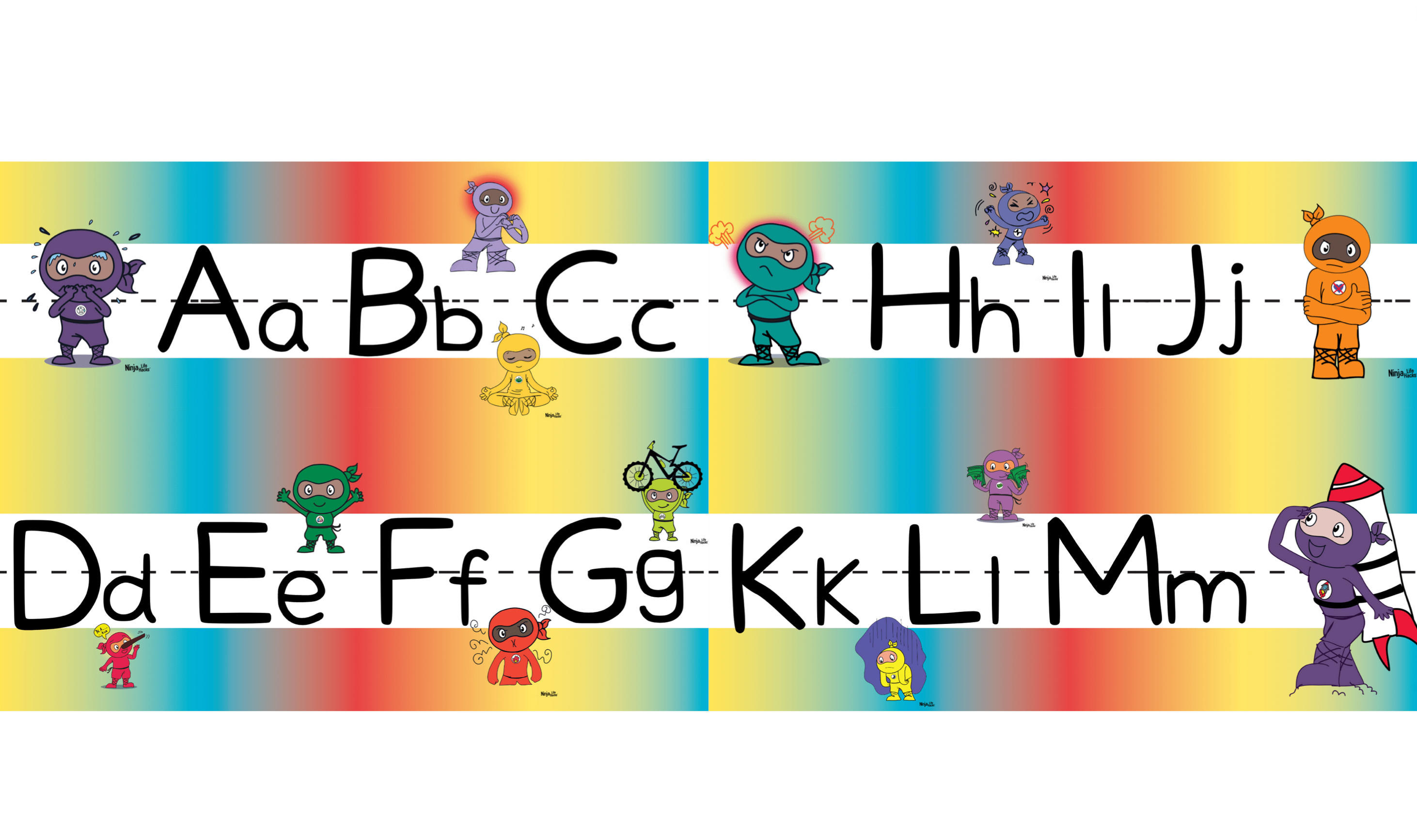 alphabet border printable