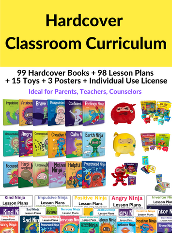 Hardcover Classroom Curriculum: 99 Books + 98 Lesson Plans + 15 Toys + 104 Cards + 3 Posters + Individual Use License