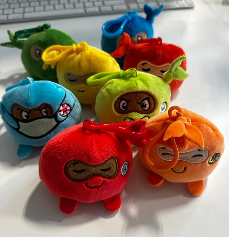 Ninja Toy Plush Minis Set III (8): Inclusive Ninja, Masked Ninja, Grateful Ninja, Hangry Ninja, Focused Ninja, Calm Ninja, Brave Ninja, Worry Ninja