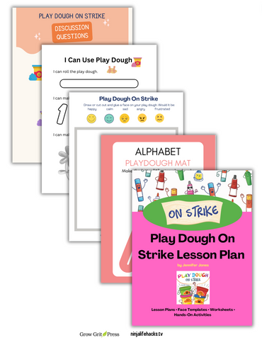 Play Dough on Strike  Ninja Book + Lesson Plan Bundle