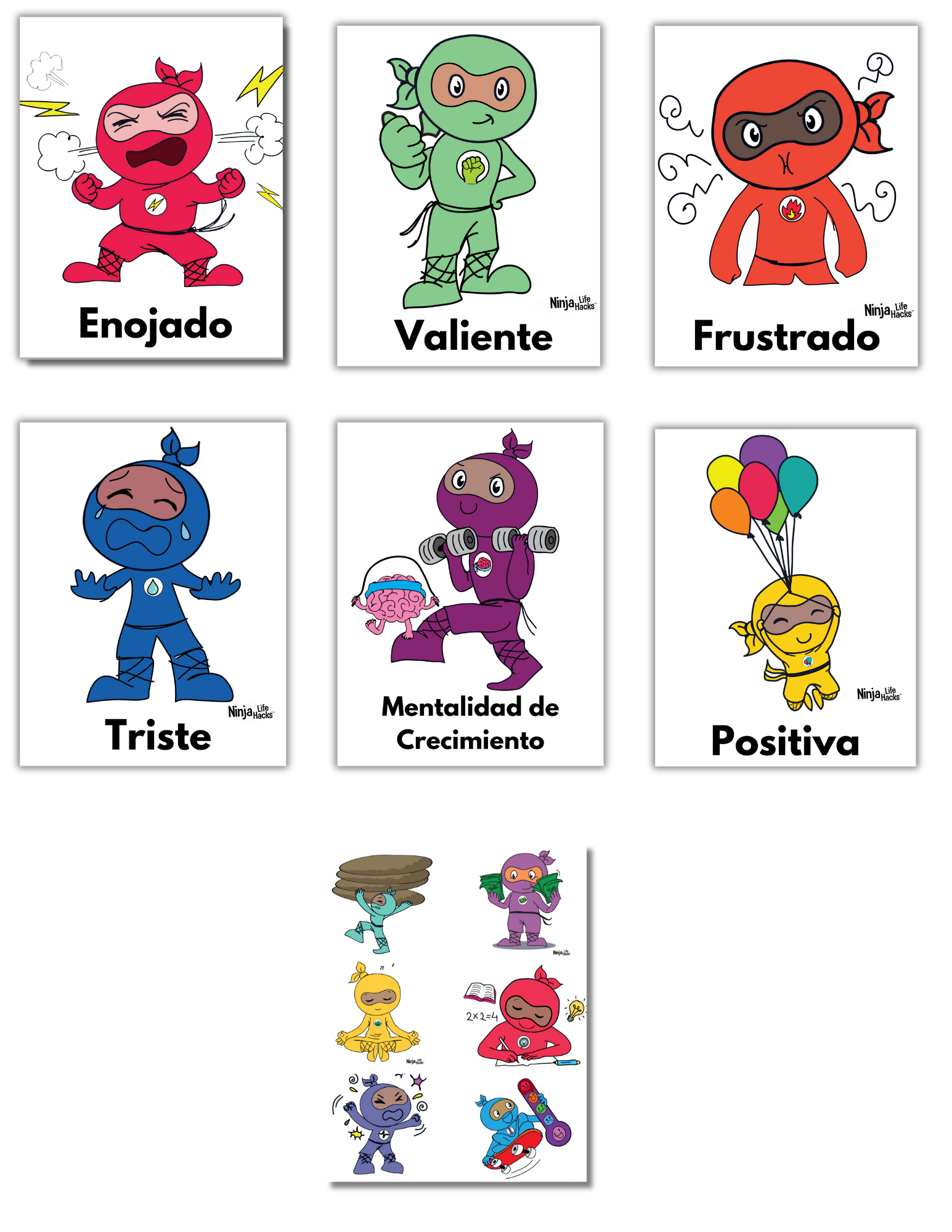 Spanish Alphabet Poster – Ninja Life Hacks - Growth Mindset